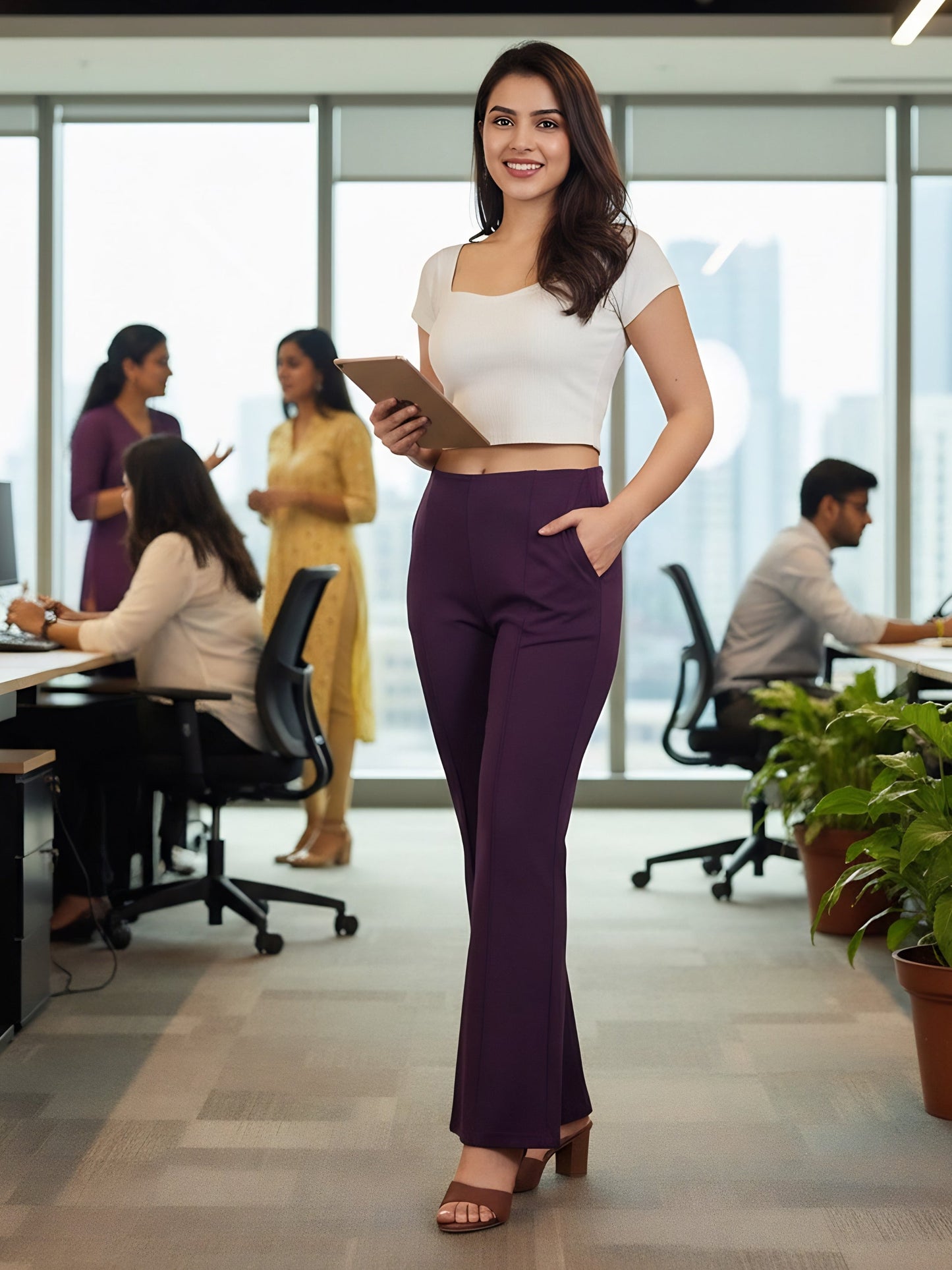 Flow Stretchable Flared Pants
