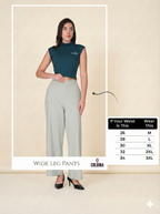 Drape Stretchable Wide Leg Pants
