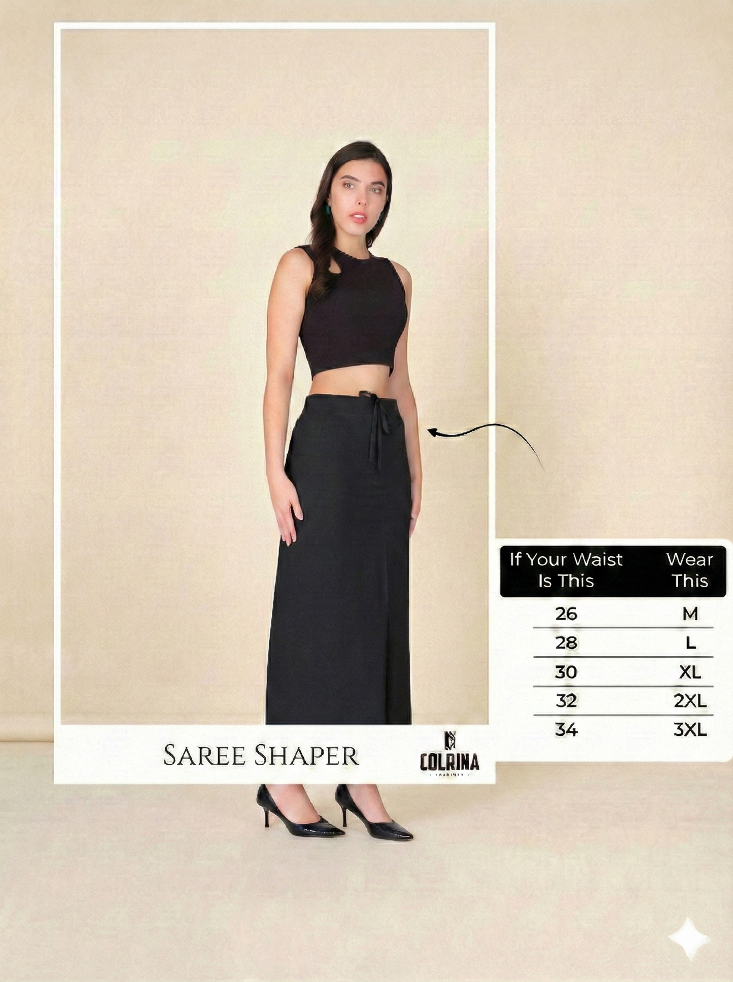 Curve Stretchable Saree Shaper