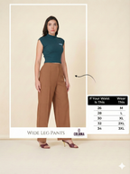 Drape Stretchable Wide Leg Pants