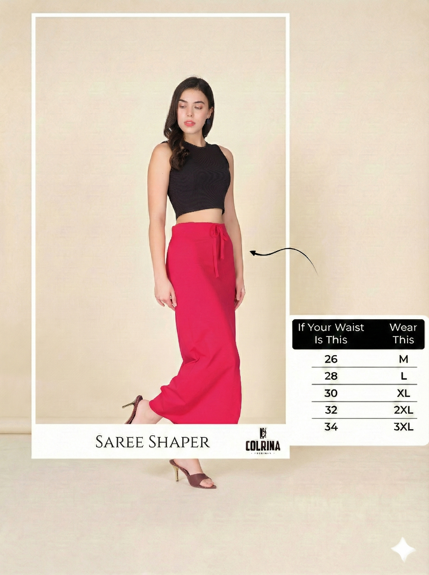 Curve Stretchable Saree Shaper
