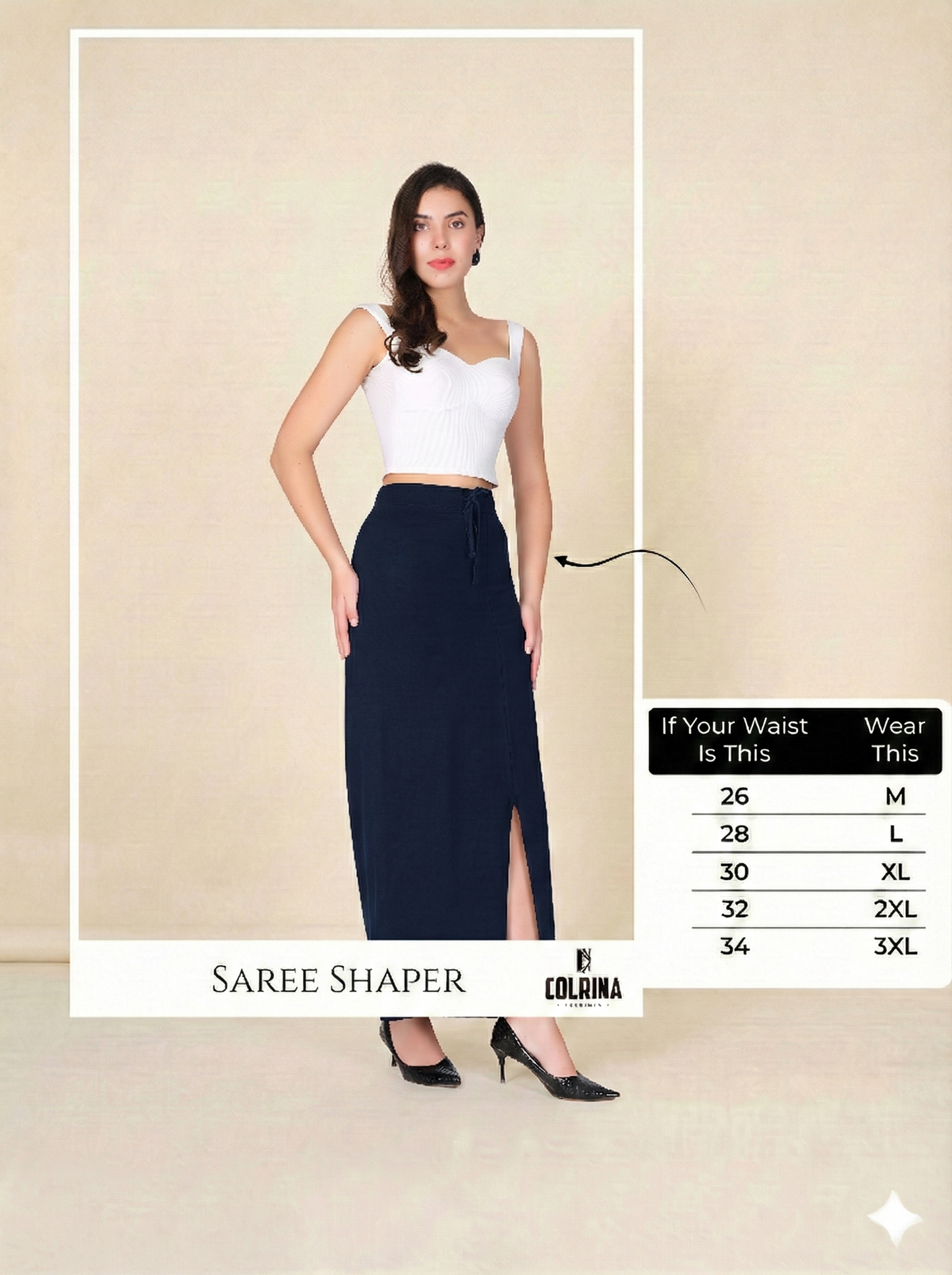 Curve Stretchable Saree Shaper
