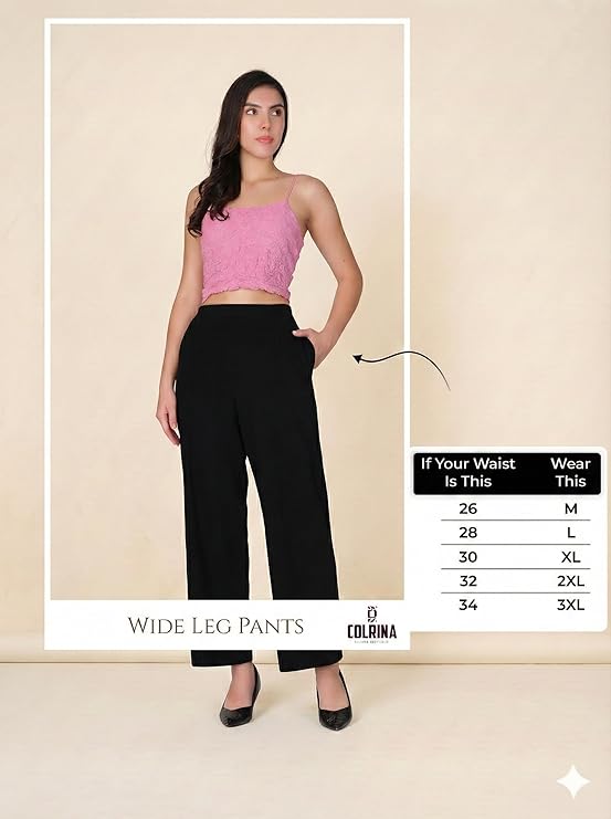 Women's Wide-Leg Trouser | Cotton Pants