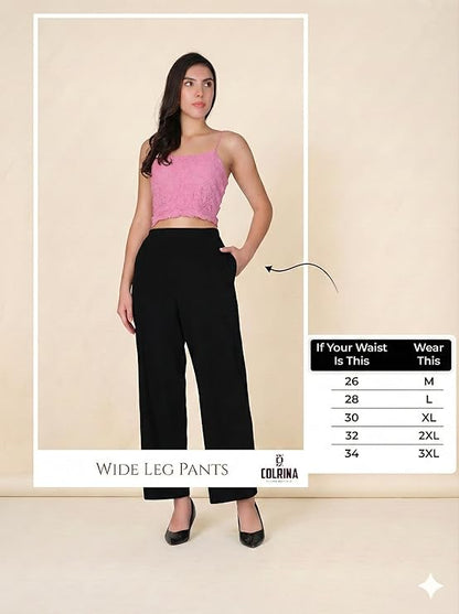 Women's Wide-Leg Trouser | Cotton Pants