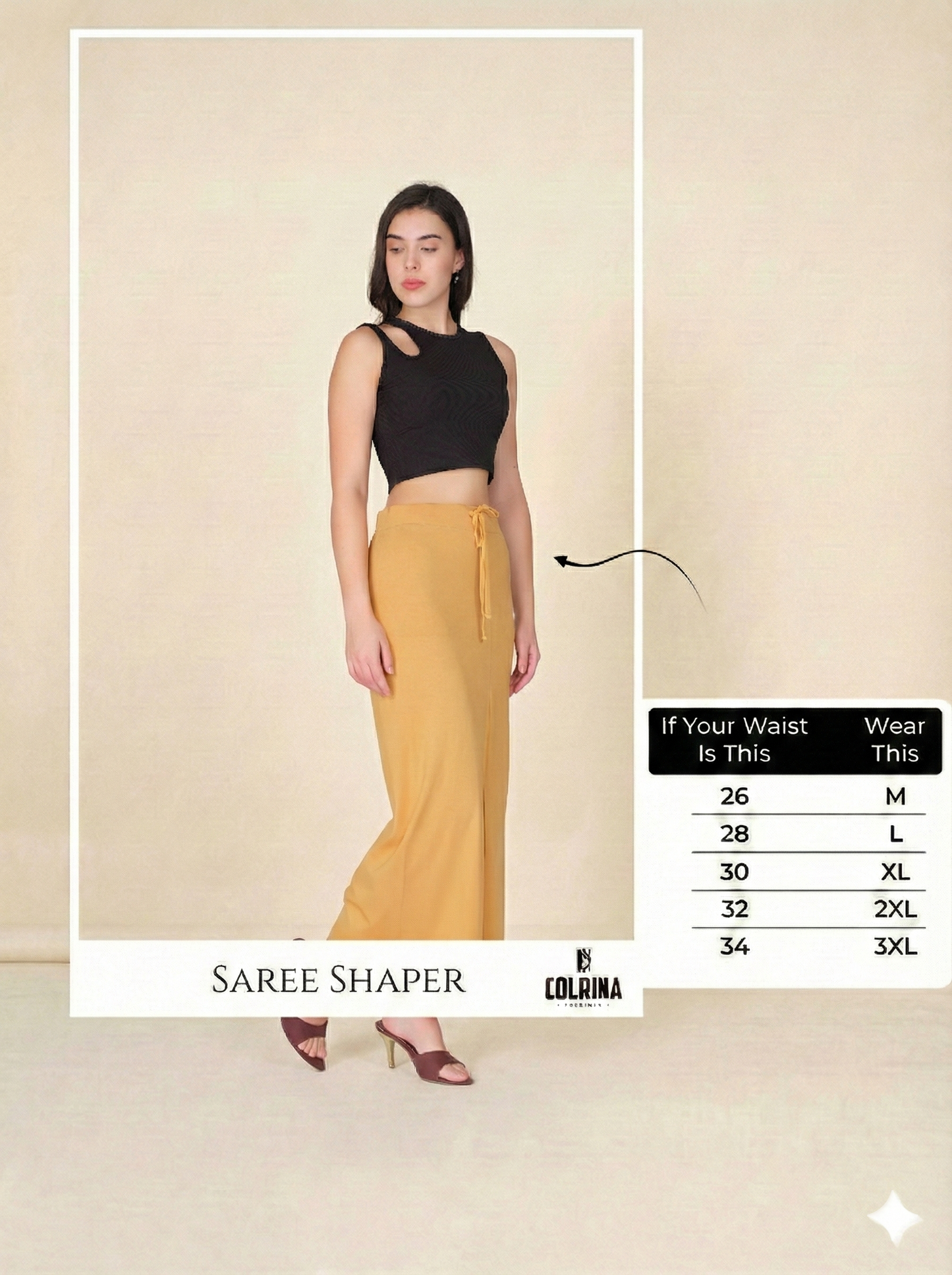 Curve Stretchable Saree Shaper