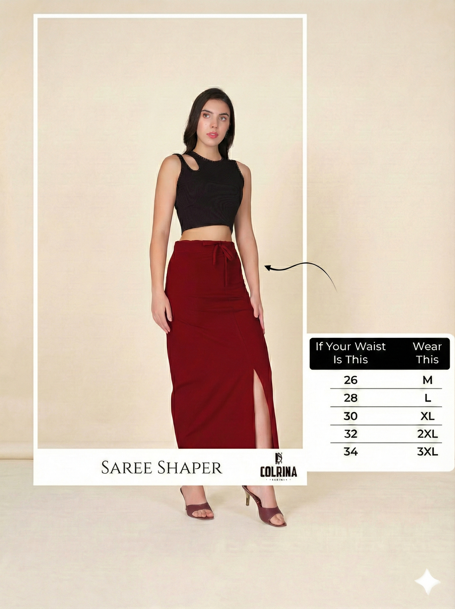 Curve Stretchable Saree Shaper