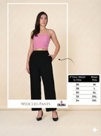 Drape Stretchable Wide Leg Pants