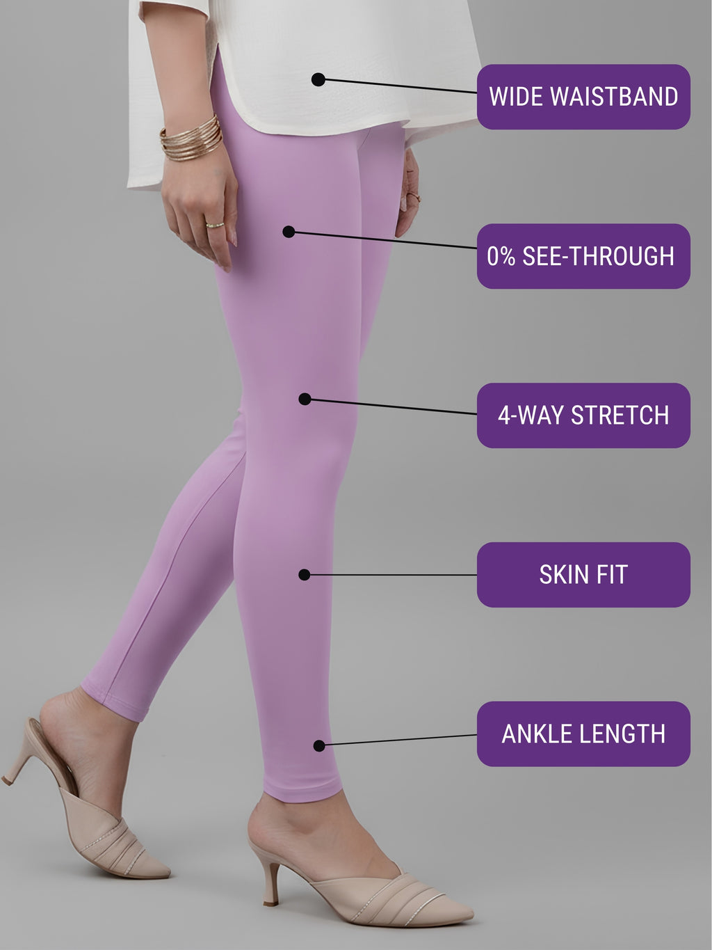 Glide Ankle Length Leggings