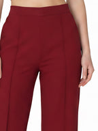 Drape Stretchable Wide Leg Pants