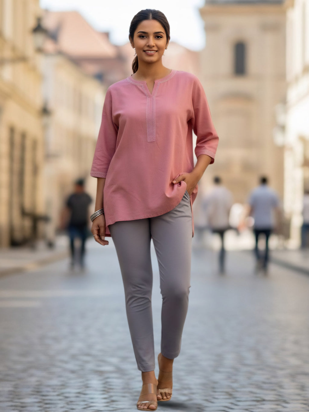 Ease Cotton Kurti Pants
