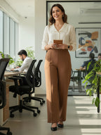 Drape Stretchable Wide Leg Pants