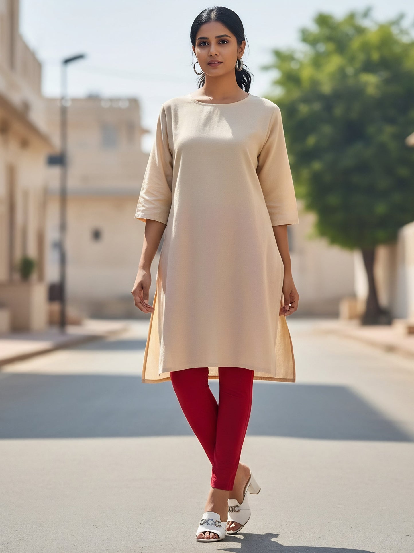 Ease Cotton Kurti Pants
