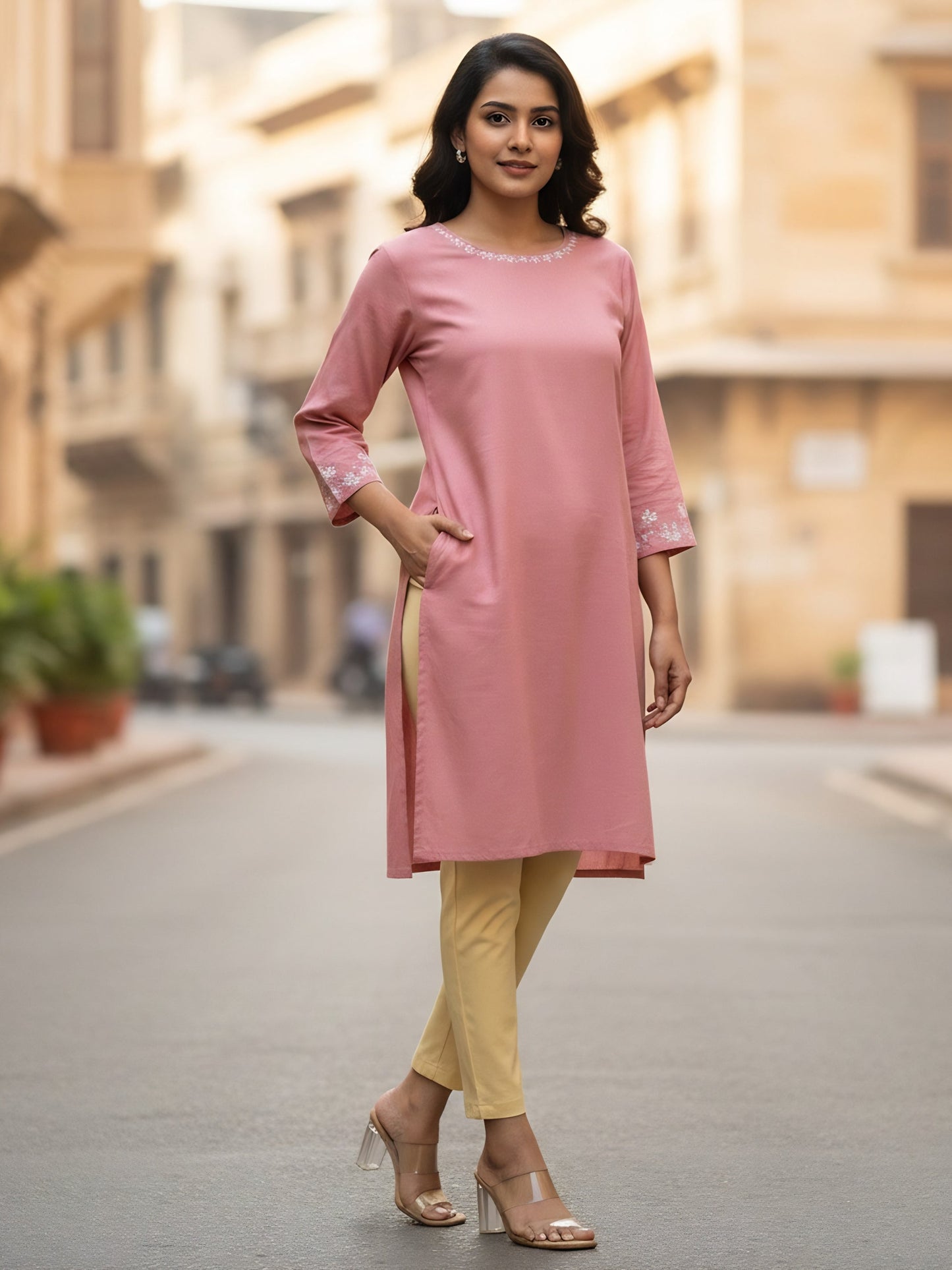 Ease Cotton Kurti Pants