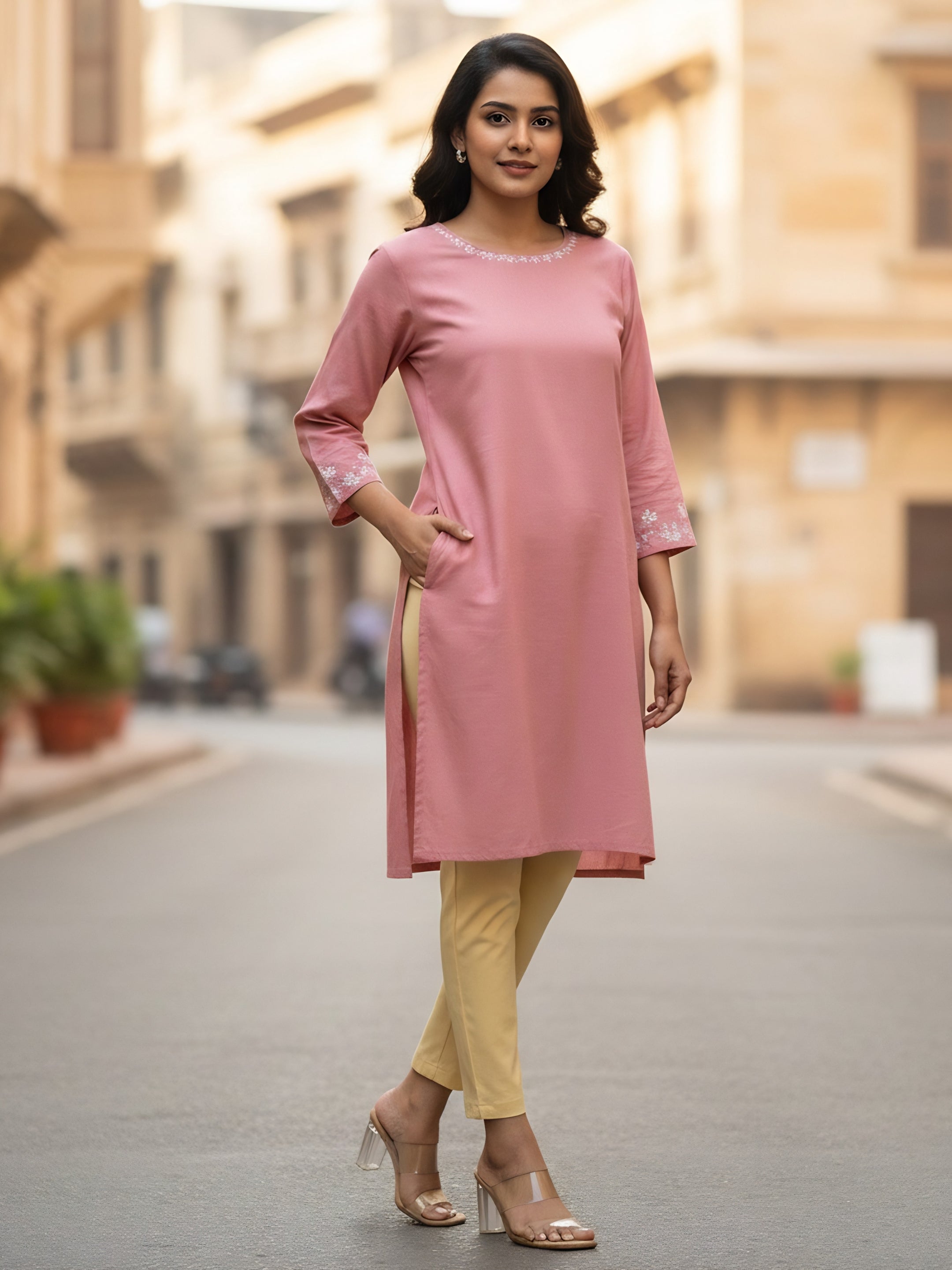 Ease Cotton Kurti Pants