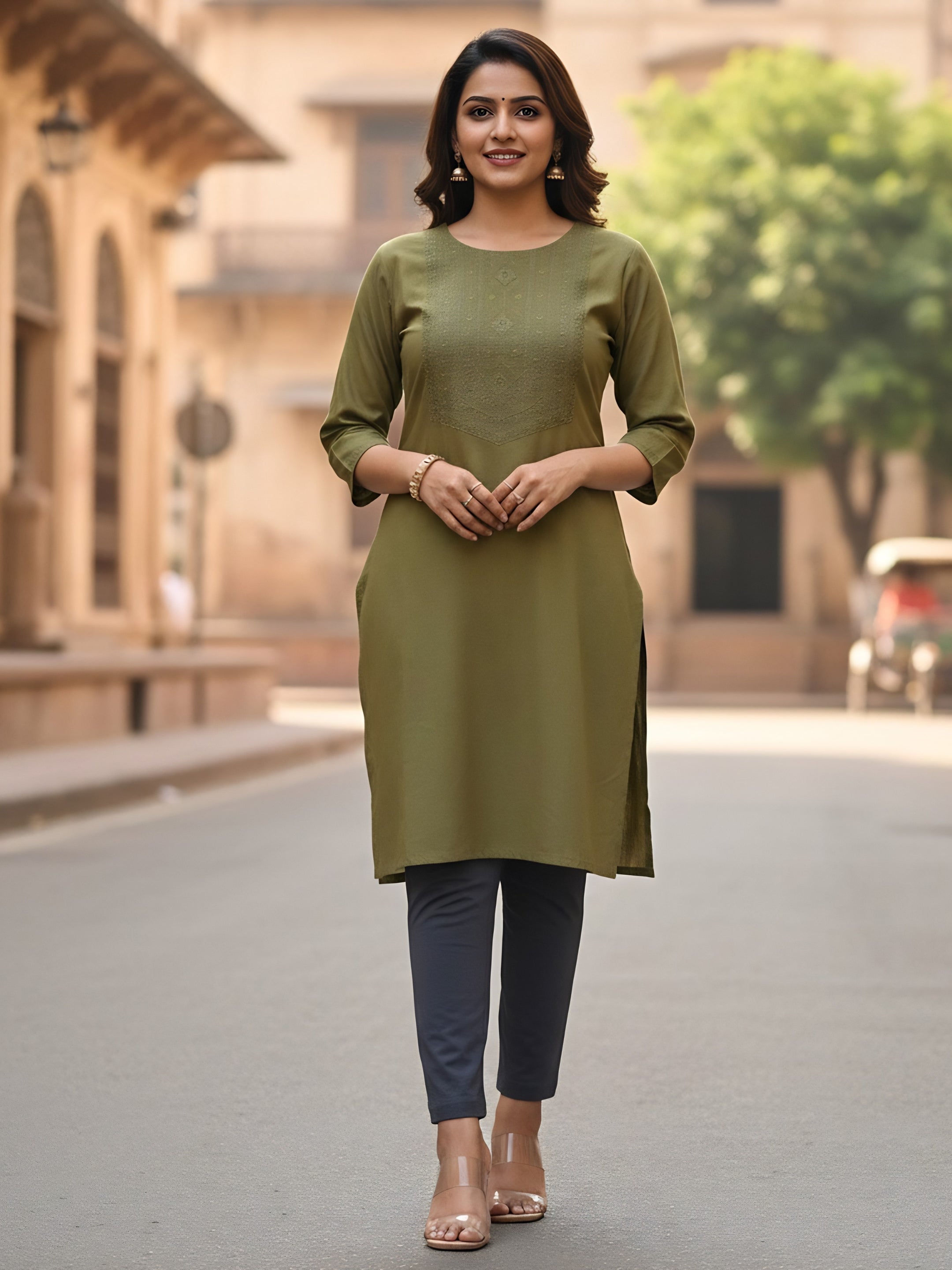 Ease Cotton Kurti Pants