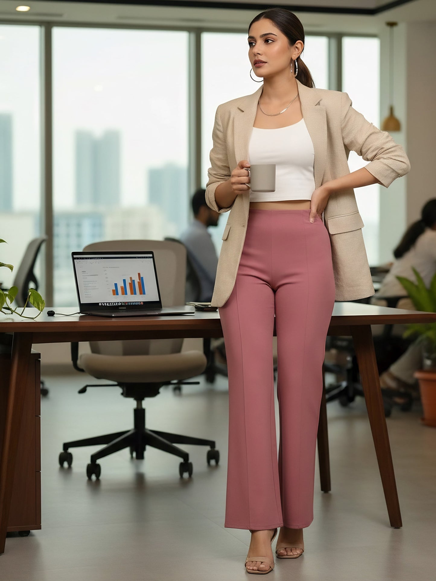 Flow Stretchable Flared Pants
