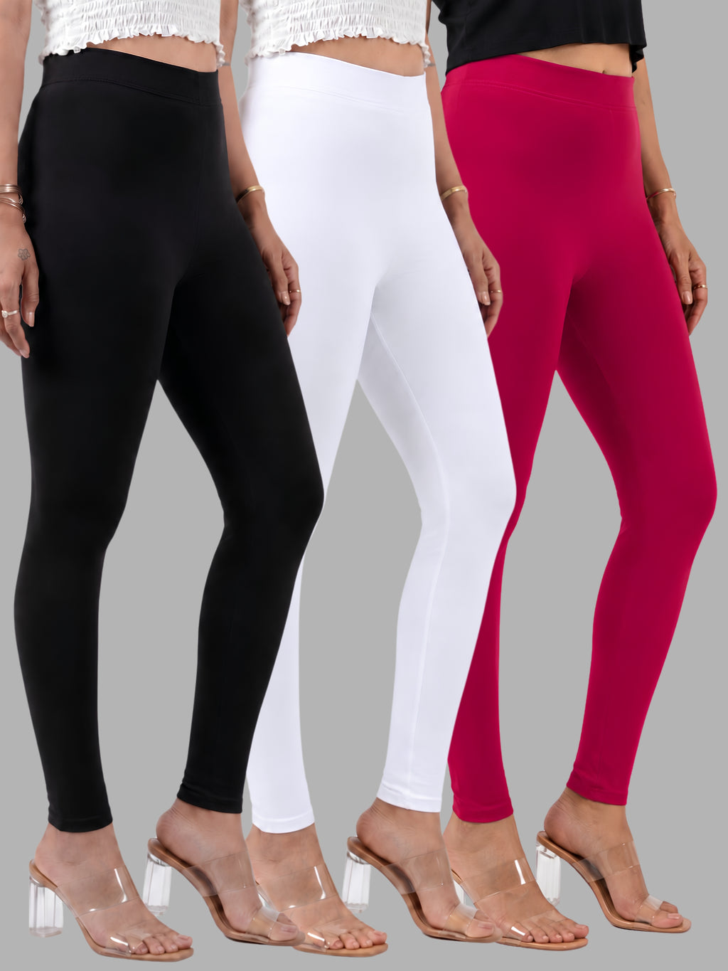 Glide-Ankle-Length-Pack-of-3-Leggings