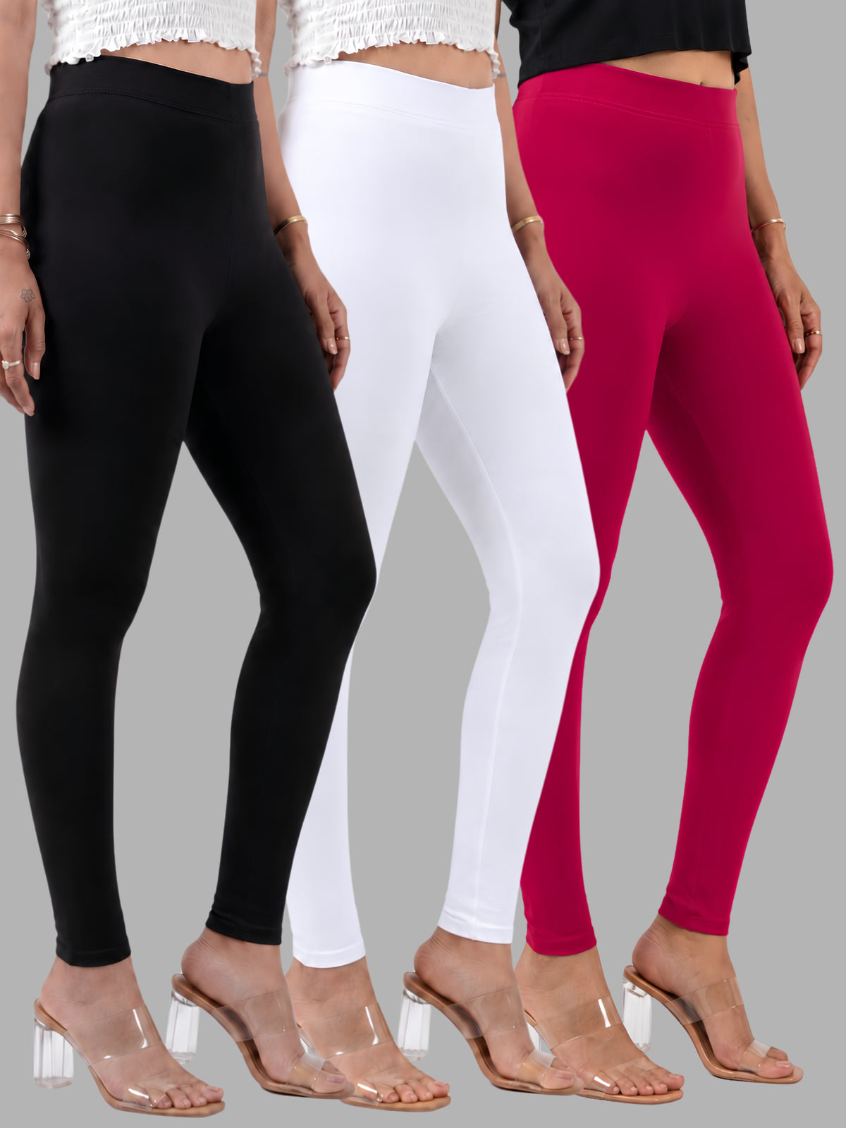 Glide-Ankle-Length-Pack-of-3-Leggings