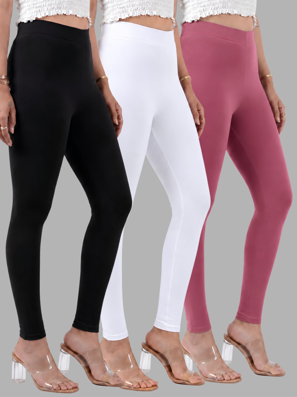 Glide-Ankle-Length-Pack-of-3-Leggings
