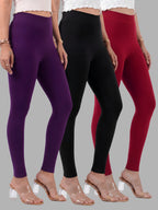 Glide-Ankle-Length-Pack-of-3-Leggings