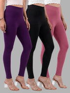 Glide-Ankle-Length-Pack-of-3-Leggings