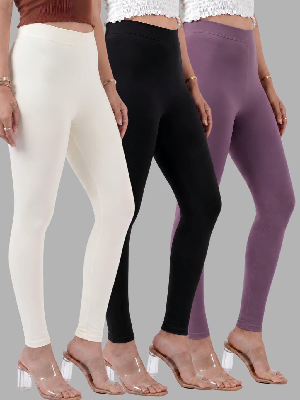 Glide-Ankle-Length-Pack-of-3-Leggings