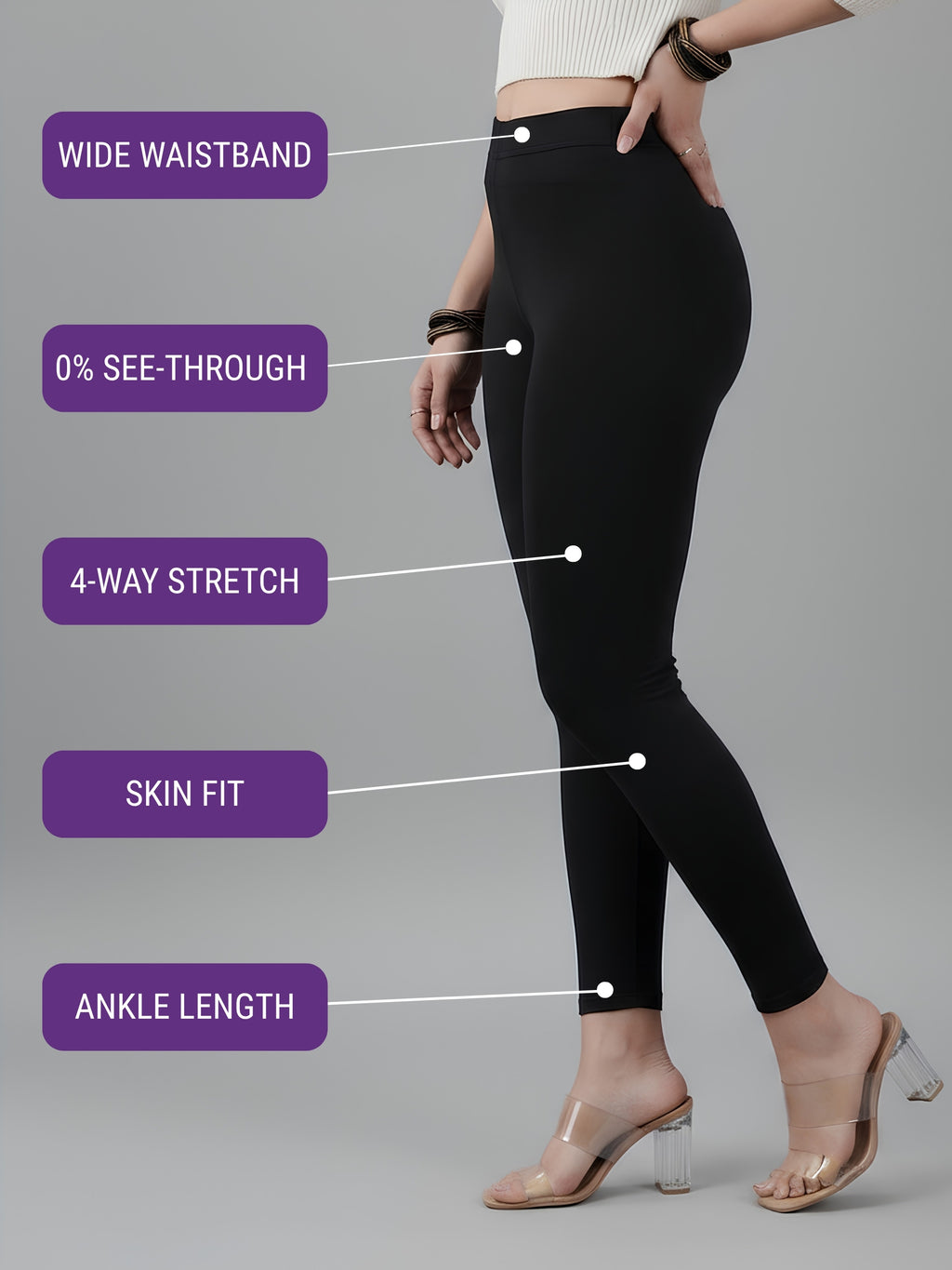 Glide-Ankle-Length-Pack-of-3-Leggings
