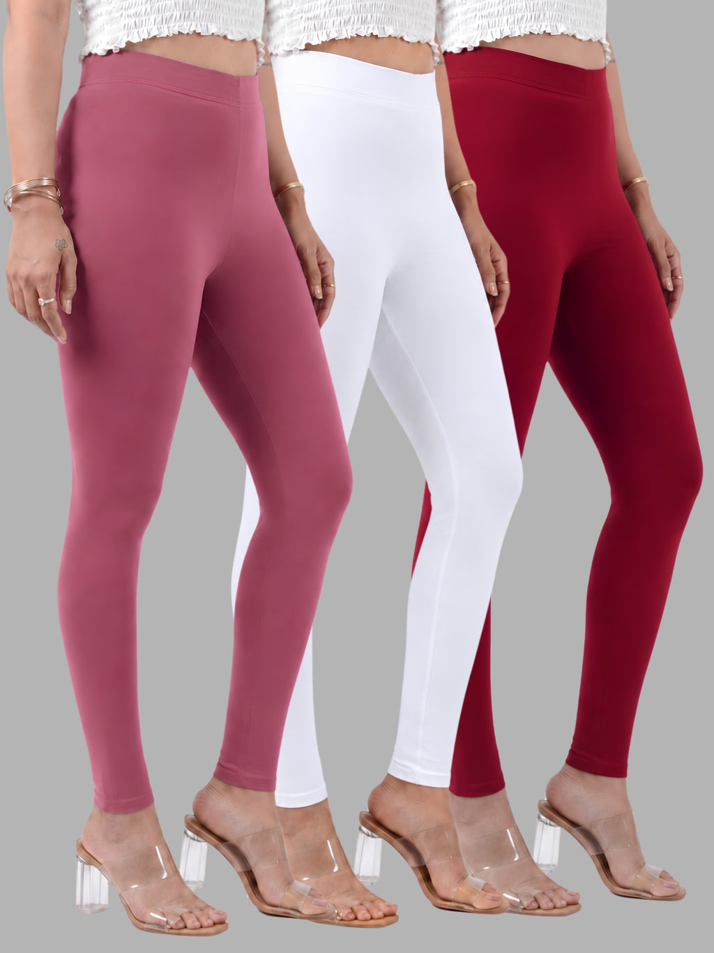 Glide-Ankle-Length-Pack-of-3-Leggings