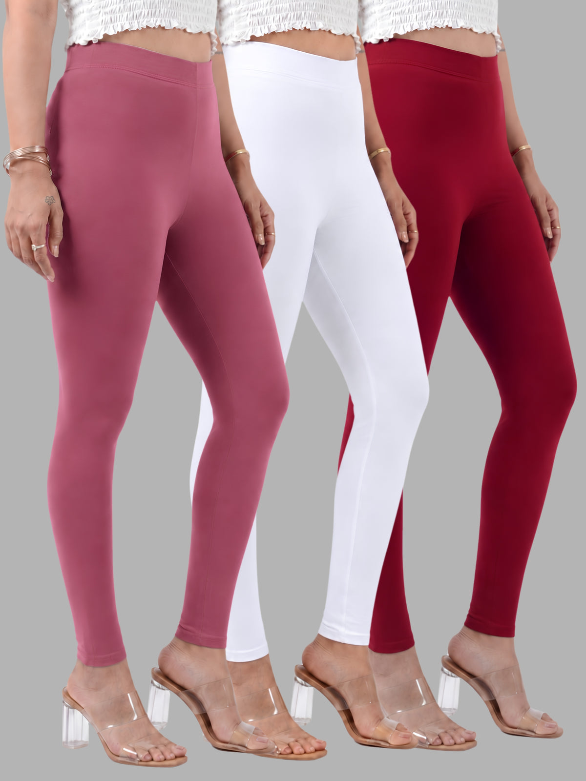 Glide-Ankle-Length-Pack-of-3-Leggings